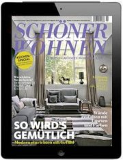 Sch&ouml;ner Wohnen Digital 1 Jahr lang 12 Ausgaben f&uuml;r 41,04&euro; + 41,04&euro; Barscheck gratis