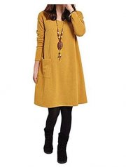 Sch&ouml;nes Damen Kleid in 5 Farben - Gr&ouml;&szlig;e S - 5XL 