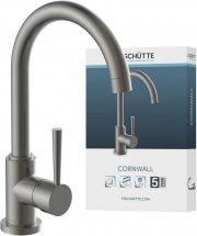 Sch&uuml;tte Cornwall K&uuml;chenarmatur mit Rundbogenauslauf Graphit Matt
