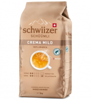 Schwiizer Sch&uuml;&uuml;mli Crema 1kg Ganze Kaffeebohnen Mild