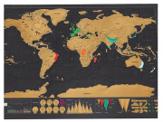 Scratch Off World Travel Map Klein 