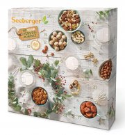 Seeberger Vegan Edition Adventskalender 2022 mit 24 nat&uuml;rlichen Snacks