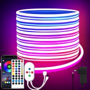 Segrass 10 Meter Neon LED Strip mit App Steuerung und Fernbedienung