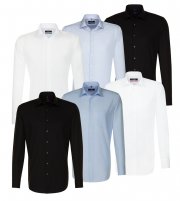 Seidensticker Herren Langarm Business Kent Hemden