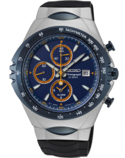 Seiko SNAF85P1 Herren Edelstahl Chronograph mit Silikonband