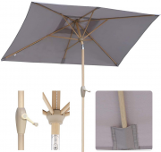 Sekey Sonnenschirm Rechteckig 210 &times; 140 cm mit Kurbelsystem