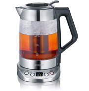 SEVERIN 1,7 L Glas-Tee-/Wasserkocher Deluxe mit Temperaturregler