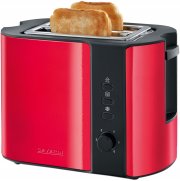 SEVERIN AT 2217 2 Scheiben Automatik-Toaster mit Br&ouml;tchen-R&ouml;staufsatz