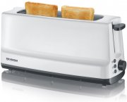 SEVERIN AT 2232 Automatik-Toaster wei&szlig;/grau