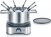 SEVERIN FO 2409 Edelstahlr Fondue-Cr&ecirc;pes Kombination
