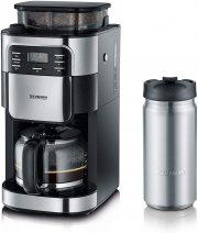 SEVERIN KA 4810 Kaffeeautomat mit Mahlwerk + Thermobecher To-Go 340 ml