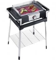Severin PG 8117 Senoa Boost S Elektro Tischgrill inkl. Standuntergestell f&uuml;r drinnen und drau&szlig;en