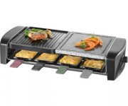 SEVERIN Raclette-Grill mit Naturgrillstein und Grillplatte