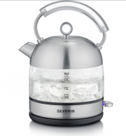 SEVERIN WK 3454 Glas-Wasserkocher im Retrodesign
