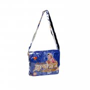 Shakti Milan Bahini City Hopper Umh&auml;ngetasche Messenger blau handgefertigt