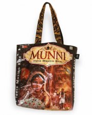 Shakti Milan Munni Tragetasche Schultertasche schwarz rot braun handgefertigt