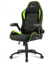 Sharkoon ELBRUS 1 Gaming Chair Gaming-Stuhl schwarz/gr&uuml;n