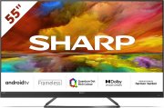 SHARP 55EQ3EA 55 Zoll 4K Ultra HD Triple Tuner Android Smart TV mit Google Assistant