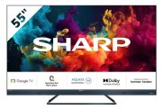 SHARP 55FQ5EG GOOGLE TV QUANTUM DOT QLED | 55 ZOLL | 4K ULTRA HD | 144Hz | DOLBY ATMOS