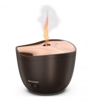 Sharp Aroma Ultraschall Diffuser mit Kerzenlicht-Effekt (Braun/Ros&eacute; oder Wei&szlig;/Ros&eacute;)