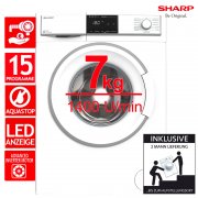 Sharp ES-HFB714AWA-DE Frontlader Waschmaschine AquaStop 7kg
