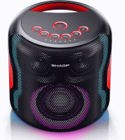 SHARP PS-919 Partylautsprecher (Black) bis zu 14 Std. Laufzeit Bluetooth Lichteffekt 130W