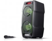 Sharp PS-929 Bluetooth Party-Lautsprecher 180 Watt mit LED-Lichteffekte inkl. Mikrofon
