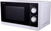 SHARP R-200WW Mikrowelle mit 20 L, 800 W und 5 Leistungsstufen