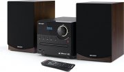 SHARP XLB517DBR Mirco-Soundsystem mit DAB, DAB+ und UKW/FM-Radio, Bluetooth, USB, CD, MP3