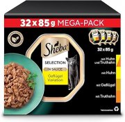Sheba Katzennassfutter Gefl&uuml;gel 32 Schalen f&uuml;r 12,59&euro;