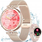 Shepatio Damen Smartwatch mit Telefonfunktion f&uuml;r iOS und Android