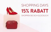 Shopping Days -15% bei Mirapodo