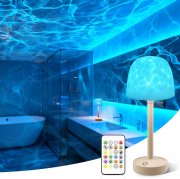 Shuniu wiederaufladbares Ocean Wave 16 Farben RGB LED Lampe mit Touch & Fernbedienung