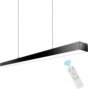 SHUXAG LED Pendelleuchte mit stufenloser Dimmung per Fernbedienung 95x3.2x5cm