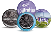 Sichere dir einen Mini Ball in einem von vier Milka oder OREO Designs