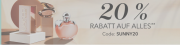 20% Rabatt bei Douglas au&szlig;er auf reduzierte Produkte