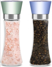 SidiOutil 2 Pack Salz- und Pfefferm&uuml;hle 200ML mit einstellbaren Keramikmahlwerk
