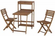 Siena Garden Bari 3-teiliges Balkonset aus Akazienholz