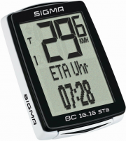 Sigma BC 16.16 Kabelloser Wireless Fahrradcomputer mit 16 Funktionen