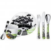 Silit Waschb&auml;r Kindergeschirr, mit Kinderbesteck, 6-teilig f&uuml;r 22.99&euro; incl Versand statt 24.54