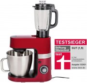 Silvercrest SKMP 1300 D3 Profi K&uuml;chenmaschine mit 6,3 Liter Edelstahlr&uuml;hrsch&uuml;ssel und Mixer-Aufsatz
