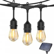 Simcasa 15 Meter Solar LED Lichterkette f&uuml;r den Au&szlig;enbereich