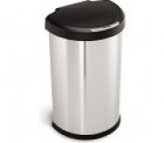 SimpleHuman ST2008 halbrunder Sensorabfalleimer 45 Liter, geb&uuml;rsteter Edelstahl f&uuml;r 79,99&euro;