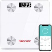 Sinocare Digitale Bluetooth K&ouml;rperfettwaage mit App