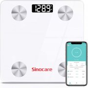sinocare K&ouml;rperanalysewaage mit App f&uuml;r BMI, Gewicht, Wasser, Protein, Knochengewicht, usw.