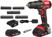 SKIL 3008BA Akku-Bohrschrauber Set inkl. 2 x Lithium-Ionen-Akku 18 V 2,0 Ah und Ladeger&auml;t