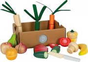 Small Foot Holz-Schneide-Set Obst & Gem&uuml;se f&uuml;r Kinderk&uuml;che im Angebot