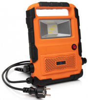Smartwares FCL-76012 Bauleuchte mit Bluetooth-Lautsprecher
