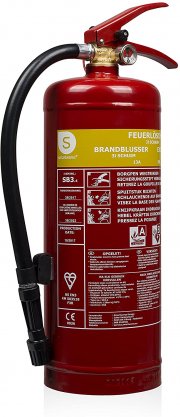 Smartwares Schaum Feuerl&ouml;scher SB6 6L Brandklassen AB Stahl mit Halterung f&uuml;r 36,99&euro; 