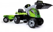 Smoby Farmer XL-Loader Trettraktor mit Anh&auml;nger und Schaufellader
